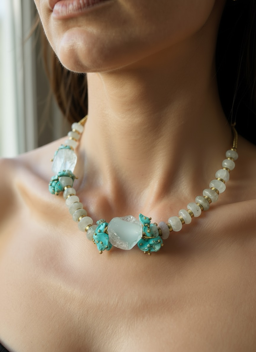 Choker aguas marinas